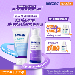 Combo 1 BENZAC SRM LAMSACH DADAUMUN 150ML & 1 BENZAC SUA DUONGG AM DA MUN 50ML