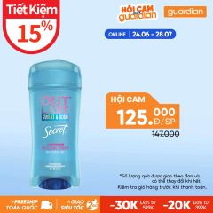 Gel Khử Mùi Giúp Ngăn Tiết Mồ Hôi Secret Our Last Sweet & Odor Protecting Powder 48h Clear Gel 73gr