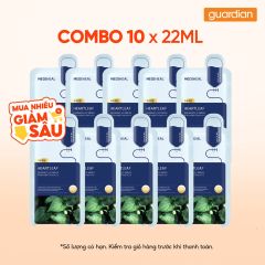 Combo 10 Mediheal Mặt nạ Dermaplus Heartleaf Mask 22ML
