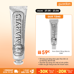 Kem Đánh Răng Chống Ố Vàng Marvis Smokers Whitening Mint 85ml