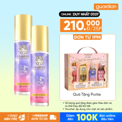 Combo 2 Xịt Thơm Body Mist Purité Hương Nước Hoa Cao Cấp Midnight Slay Lưu Hương 48H 100ML
