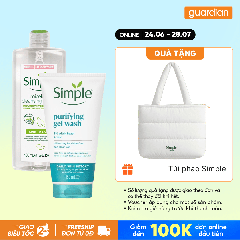 Combo Simple Nước Tẩy Trang Cấp Ẩm 400Ml & Sữa Rửa Mặt Detox 150Ml