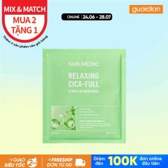 Mặt Nạ Làm Dịu Da Tổn Thương Sur.Medic+ Derma Infusion Mask Relaxing Cica-Full (28g X 10ea)