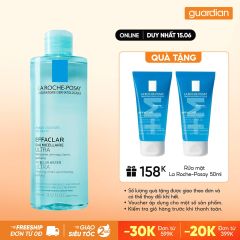 Nước Tẩy Trang Sạch Sâu, Kiểm Soát Nhờn Cho Da Dầu La Roche-Posay Effaclar Micellar Water Ultra Oily Skin 400ml