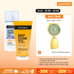 Combo 1 NEUTROGENA KCN FLUID ULTRA 40ML & 1 NEUTROGENA SRM LAM SACH SAU 150ML