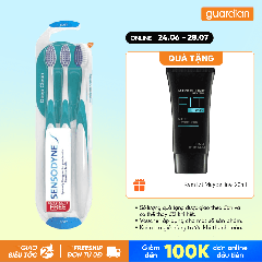 Bộ 3 Bàn Chải Đánh Răng Sensodyne Deep Clean Soft Sạch Sâu Kẽ Răng