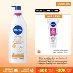 Sữa Dưỡng Thể Giúp Dưỡng Sáng Giúp Phục Hồi & Chống Nắng Nivea 350Ml