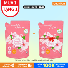 TÚI NƯỚC RỬA TAY DẠNG GEL ANH ĐÀO MANNINGS GUARDIAN CHERRY BLOSSOM MOISTURISING HAND WASH 450ML (POUCH)