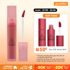 Son Kem 3CE Blur Water Tint #Pink Guava Hồng 4,6Gr