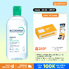 Nước Tẩy Trang Bioderma Dành Cho Da Hỗn Hợp, Da Dầu & Da Mụn Sébium H2O 500Ml