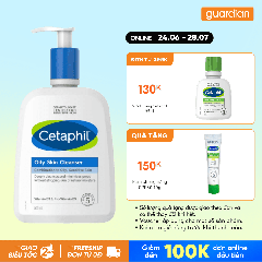 Cetaphil Sửa Rửa Mặt Dành Cho Da Hỗn Hợp & Da Dầu Nhạy Cảm Oily Skin Cleanser 473ml