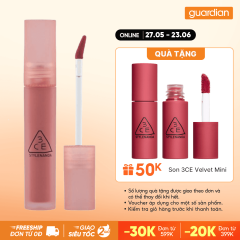 Son Kem Lì Mịn Mờ 3CE Blur Water Tint #Chasing Rose - Hồng Kem Sữa 4.6G