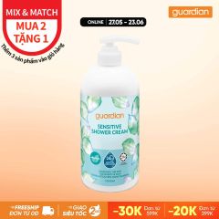 Sữa Tắm Dạng Kem Guardian Sentitive Shower Cream Dành Cho Da Nhạy Cảm 1000Ml