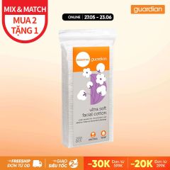 Bông Tẩy Trang Siêu Mềm Guardian Ultra Soft Facial Cotton 200 Miếng
