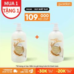 Sữa Tắm Dạng Kem Sữa Gạo Dưỡng Ẩm Mannings Guardian Rice Milk Moisturising Shower Cream 1L