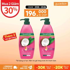Dầu Gội Kèm Dầu Xả Dưỡng Ẩm Bổ Sung Từ Sữa Dừa Chiết Xuất Thiên Nhiên Palmolive Naturals Intensive Moisture Coconut Cream 600ml 
