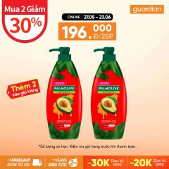 Dầu Gội Kèm Dầu Xả Cho Tóc Dài Mượt Chắc Khỏe Palmolive Naturals Strong & Long Avocado & Honey Chiết Xuất Thiên Nhiên Từ Dầu Trái Bơ Và Mật Ong 600ml