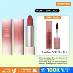 Son Sáp Mịn Lì 3CE Cashmere Hug Lipstick #07 Knit - Hồng Khô 3.5G