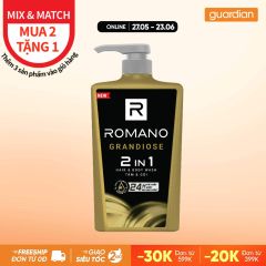 Tắm Gội 2In1 Hương Nước Hoa Romano Grandiose 650gr