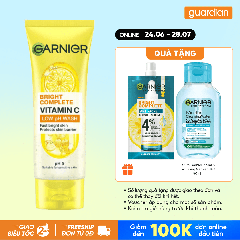 Sữa Rửa Mặt Sáng Da Garnier Bright Complete Vitamin C Low PH Wash 100ml