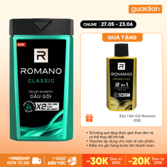 Dầu Gội Hương Nước Hoa Classic Romano Deluxe Shampoo 380gr