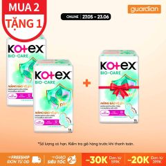 Băng Vệ Sinh Kotex BioCare Siêu Mỏng Cánh 23cm 16 Miếng