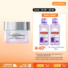 Kem Dưỡng Ban Ngày L'Oreal Paris Glycolic Bright Spf 17 Hỗ Trợ Sáng Da  50Ml