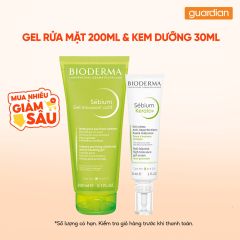 Combo 1 BIODERMA GEL RM DA MUN 200ML & 1 BO SEBIUMKERATO+ KEM GIAM MUN30ML