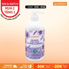 Sữa Tắm Dưỡng Ẩm Thư Giãn Guardian Relaxing Lavender & Geranium Body Wash Hoa Oải Hương & Phong Lữ 1000Ml