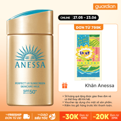 Sữa Chống Nắng Dưỡng Da Kiềm Dầu Bảo Vệ Hoàn Hảo Anessa Perfect Uv Sunscreen Skincare Milk Spf50+ Pa++++ 60Ml