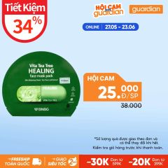 Mặt Nạ Tràm Trà Hỗ Trợ Thải Độc Da Giảm Mụn Vita Tea Tree Healing Face Mask Pack Bnbg 30Ml