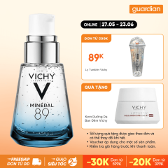 Dưỡng Chất Cô Đặc Giàu Khoáng Chất, Giúp Da Sáng Mịn, Căng Mướt Vichy Mineral 89 Skin Fortifying Daily Booster 30ml