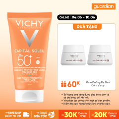 Kem Chống Nắng Không Gây Nhờn Rít Vichy Capital Soleil Mattifying Dry Touch Face Fluid 50Ml