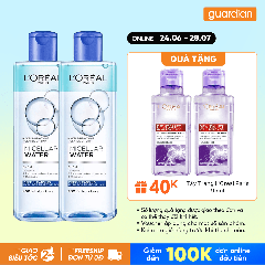 Combo 2 Nước Tẩy Trang 3 In 1 Micellar Làm Sạch Sâu L'Oréal Paris 400Ml