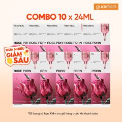 Combo 10 Mediheal Mặt Nạ Rose Pdrn Essential Mask_healthy Glow 24ml