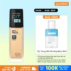 Kem Nền Mịn Nhẹ Kiềm Dầu Maybelline Fit Me Spf22 #128 Warm Nude 30Ml