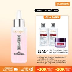 Serum Dưỡng Sáng Da, Mờ Thâm Mụn & Nám Loreal Paris Glycolic Melasyl 8%  [Melasyl+Glycolic+Niacinamide] 30ml 