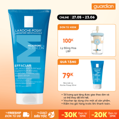 Gel Rửa Mặt Tạo Bọt Giảm Nhờn Cho Da Dầu Nhạy Cảm La Roche-Posay Effac 200Ml