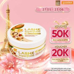 Tẩy Tế Bào Chết Giúp Dưỡng Sáng Da Lashe Hương Bánh Nướng 220gr
