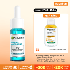 Dưỡng Chất Giảm Mụn Garnier Bright Anti-Acne Booster Serum 15ml