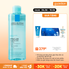 Nước Tẩy Trang Sạch Sâu, Kiểm Soát Nhờn Cho Da Dầu La Roche-Posay Effaclar Micellar Water Ultra Oily Skin 400ml