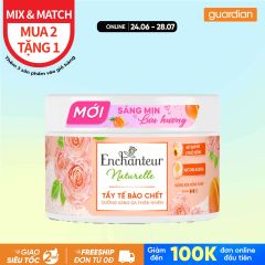 Tẩy Tế Bào Chết Thiên Nhiên Dưỡng Sáng Da Enchanteur Naturelle Hương Hoa Hồng Pháp 250G