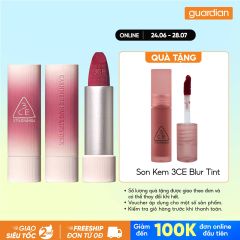 Son Sáp Mịn Lì 3CE Cashmere Hug Lipstick #04 Text Me - Hồng Mận 3.5G