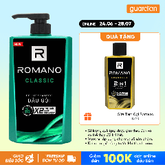 Dầu Gội Hương Nước Hoa Romano Classic 650gr