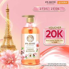 Sữa Tắm Thiên Nhiên PURITÉ Hương Hoa Anh Đào Lưu Hương 24 Giờ 850ml