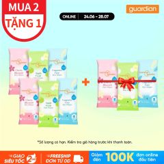 BỘ KHĂN ƯỚT CÁC LOẠI MANNINGS GUARDIAN 10 TỜ X 3 GÓI
