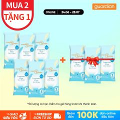 KHĂN ƯỚT KHÔNG HƯƠNG MANNINGS GUARDIAN 10 TỜ X 3 GÓI
