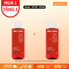 Dầu Gội Mise En Scène Perfect Serum Super Rich 530ml Giàu Dưỡng Chất Giúp Phục Hồi Tóc Hư Tổn Nặng