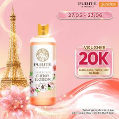 Sữa Tắm Thiên Nhiên PURITÉ Hương Hoa Anh Đào Lưu Hương 24 Giờ 500ml