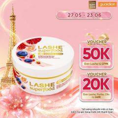 Tẩy Tế Bào Chết Dưỡng Sáng Da Lashe Hương Quả Mọng 220gr